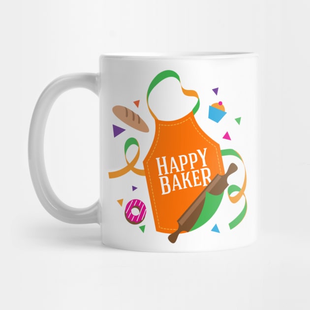 Happy Baker Apron by MplusC